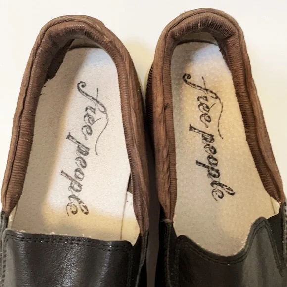 FREE PEOPLE Brown Corduroy Sneakers With Leather Trim Size 37/6.5-7 - Picture 3 of 7